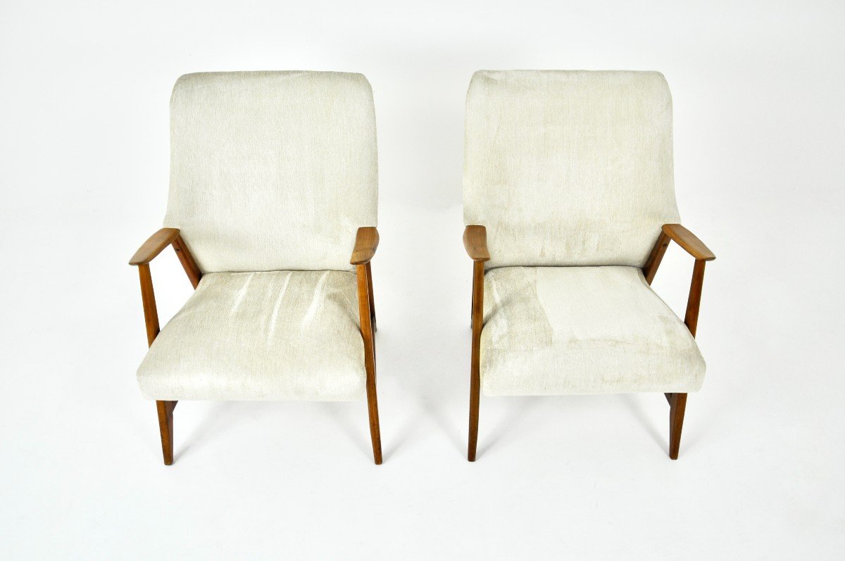 Pair Of Scandinavian Armchairs, 1960s-photo-2