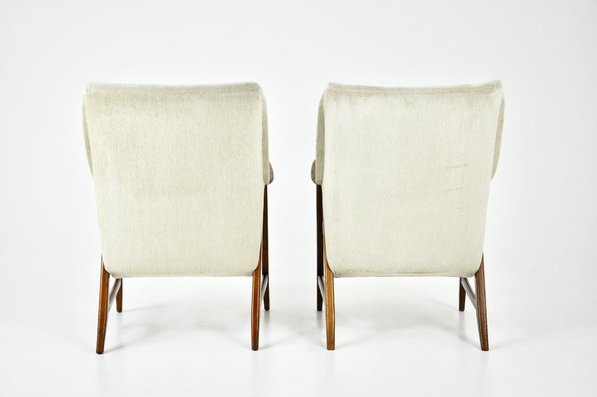 Paire De Fauteuils Scandinaves, 1960s-photo-3