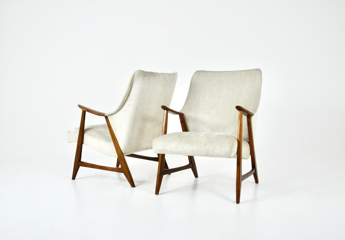 Pair Of Scandinavian Armchairs, 1960s