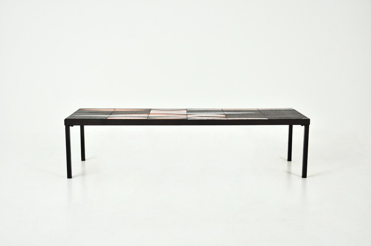 “navette” Coffee Table By Roger Capron, 1950s-photo-1