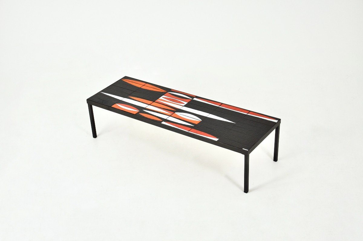 “navette” Coffee Table By Roger Capron, 1950s