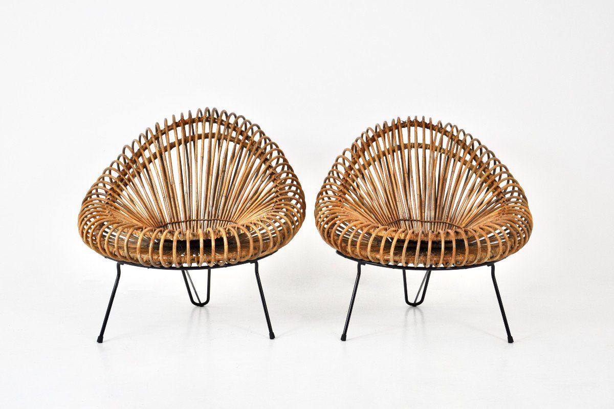 Fauteuils  Par Janine Abraham & Dirk Jan Rol Pour Rougier, 1950s-photo-2