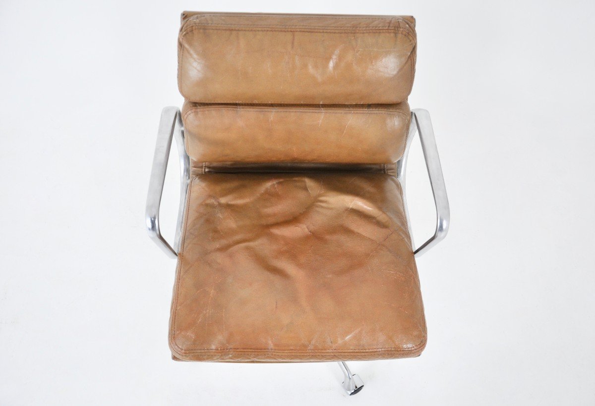 Leather Office Chair By Charles And Ray Eames For Herman Miller, 1970s-photo-5