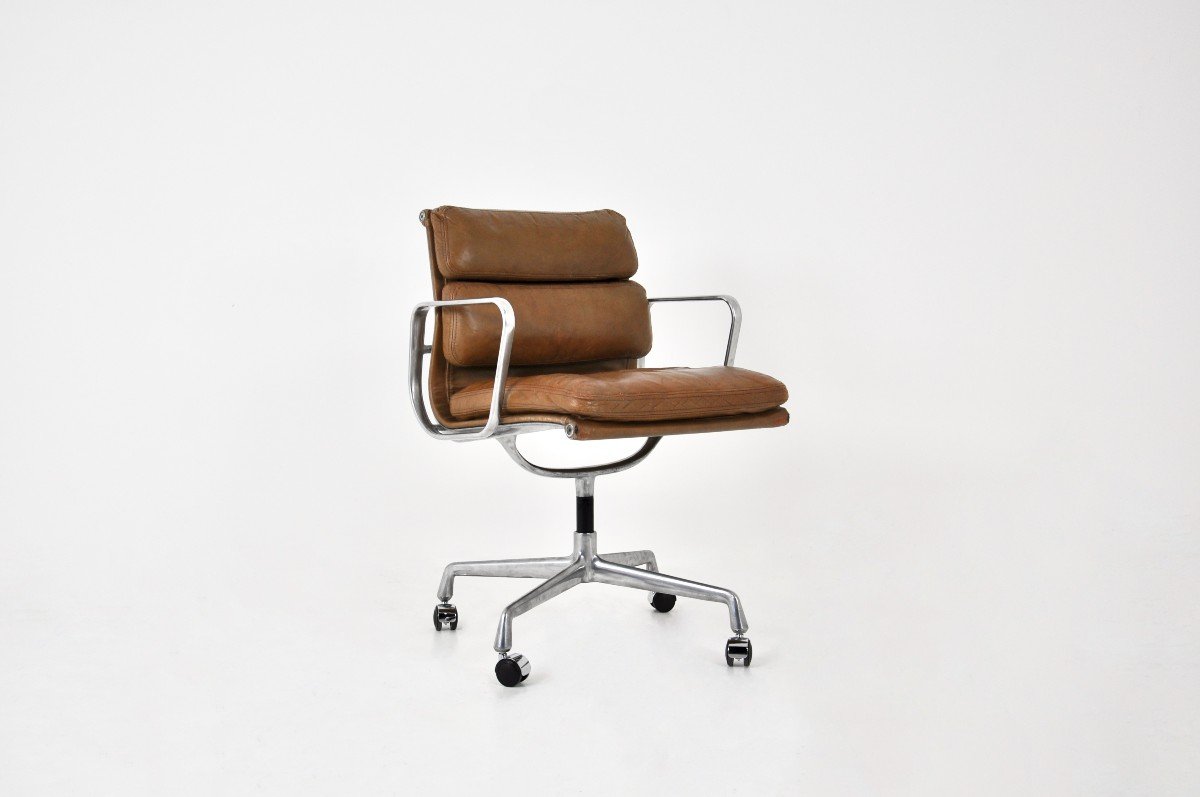 Leather Office Chair By Charles And Ray Eames For Herman Miller, 1970s