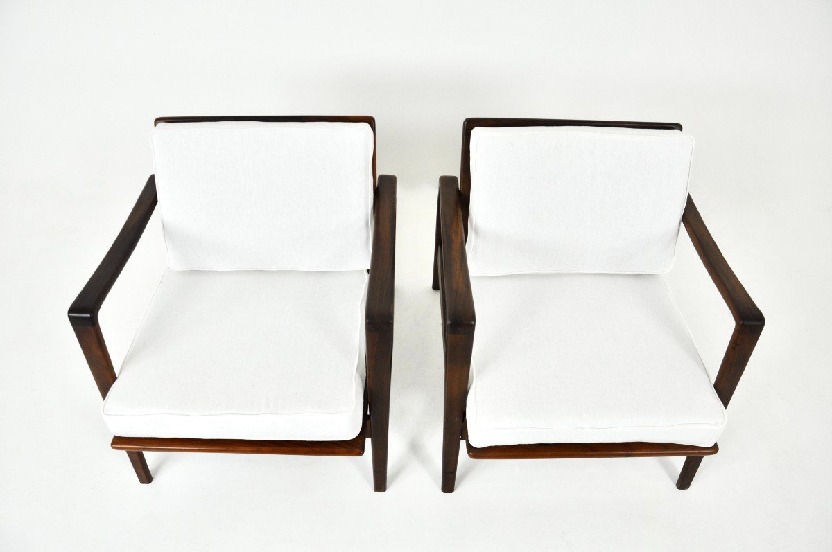 Ensemble De 2 Fauteuils De Salon d'Arne Wahl Iversen Pour Komfort, 1950s-photo-3