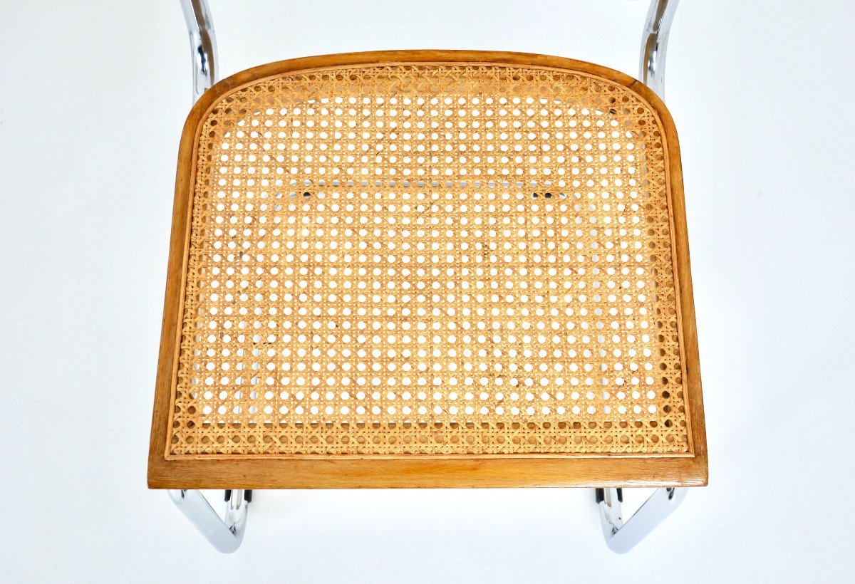 Set Of 4 B32 Style Chairs By Marcel Breuer-photo-5