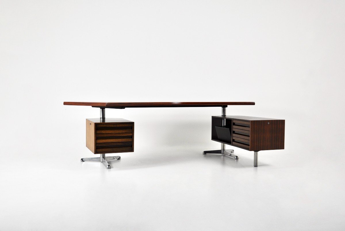 Bureau Boomerang Par Osvaldo Borsani Pour Tecno, 1960s-photo-2