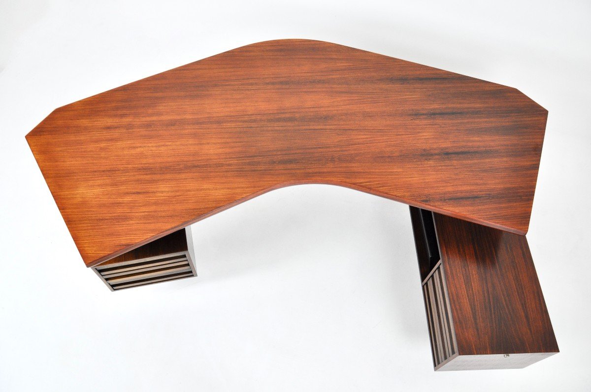 Bureau Boomerang Par Osvaldo Borsani Pour Tecno, 1960s-photo-3