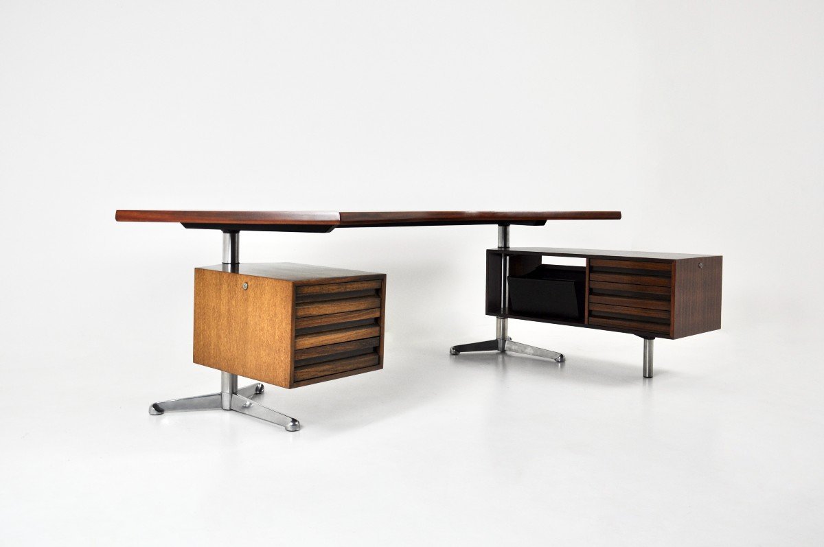 Bureau Boomerang Par Osvaldo Borsani Pour Tecno, 1960s-photo-1