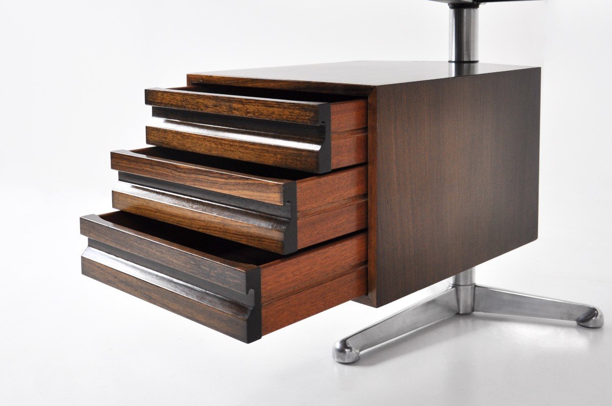 Bureau Boomerang Par Osvaldo Borsani Pour Tecno, 1960s-photo-5