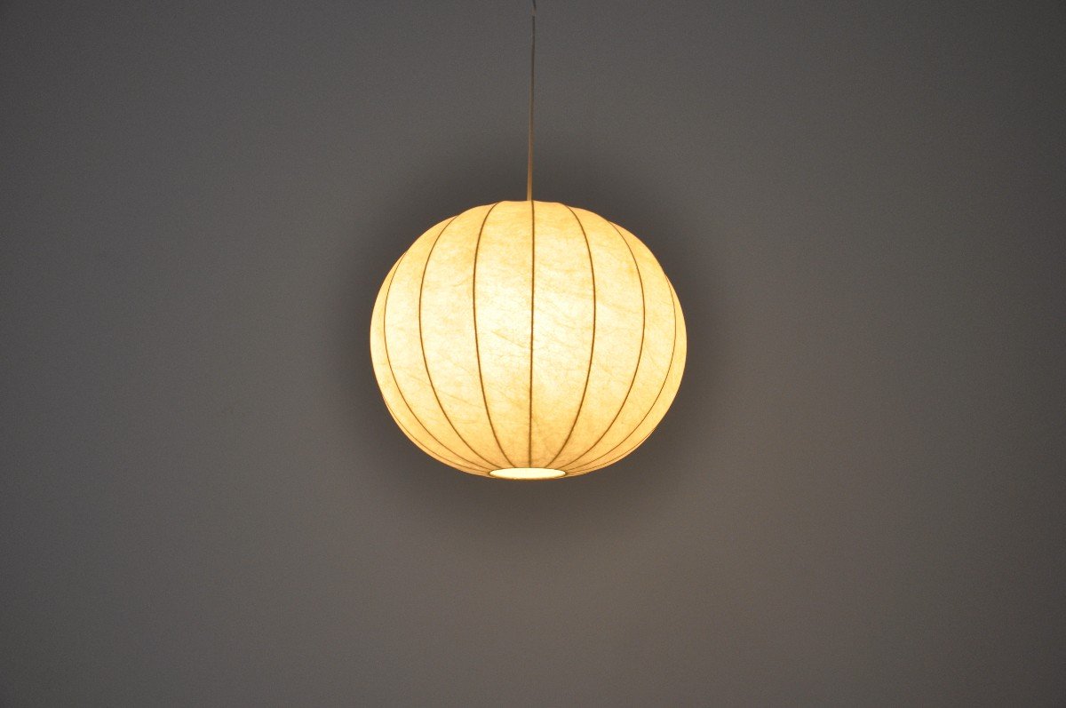 Cocoon Pendant Lamp By Achille & Pier Giacomo Castiglioni For Flos, 1960s-photo-4