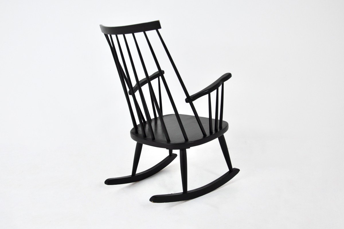 Rocking Chair By Lena Larsson For Nesto, 1960s-photo-3