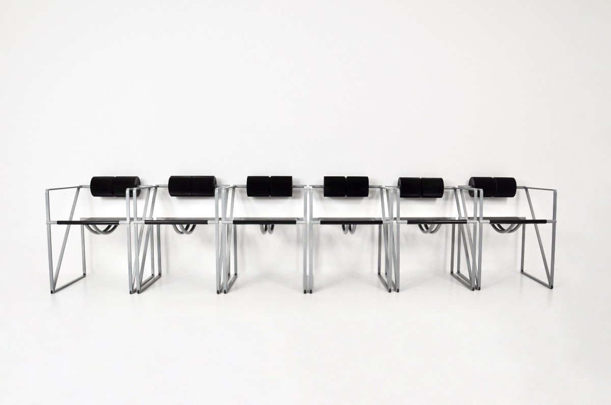 Ensemble De 6 Chaises Seconda 602 Par Mario Botta Pour Alias, 1980s-photo-2