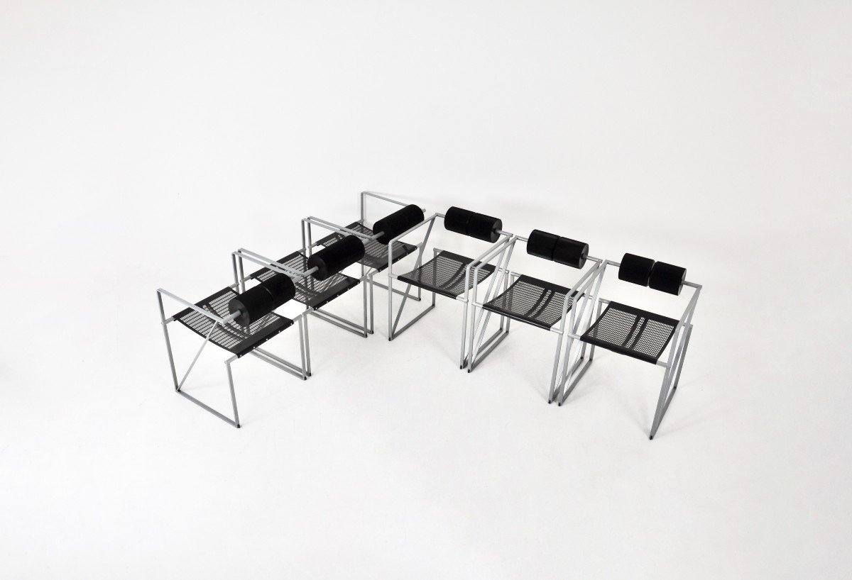 Ensemble De 6 Chaises Seconda 602 Par Mario Botta Pour Alias, 1980s-photo-1