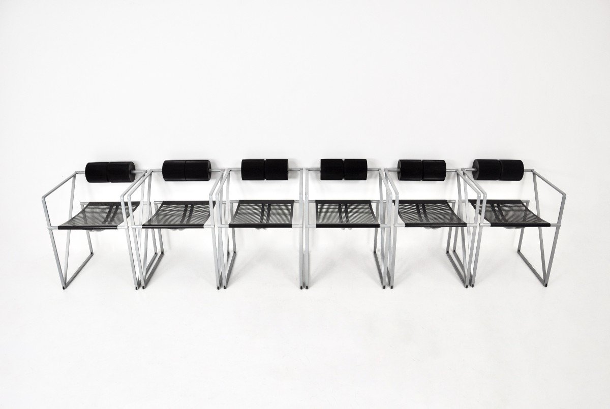 Ensemble De 6 Chaises Seconda 602 Par Mario Botta Pour Alias, 1980s-photo-2