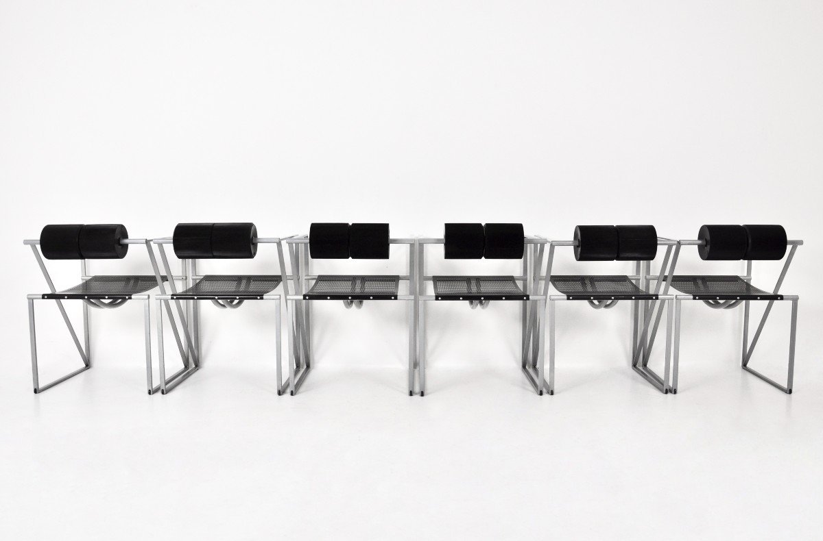 Ensemble De 6 Chaises Seconda 602 Par Mario Botta Pour Alias, 1980s-photo-3