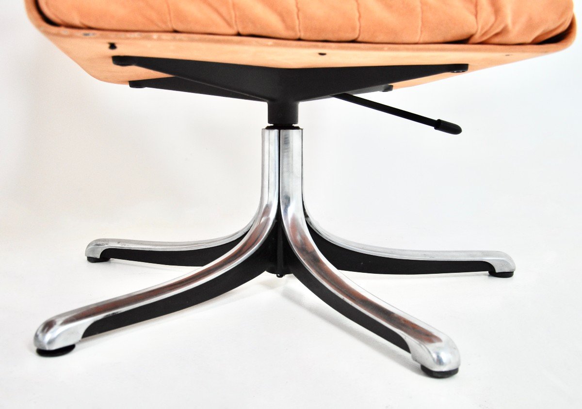 P126 Office Chairs By Osvaldo Borsani For Tecno, 1970s, Set Of 2-photo-6