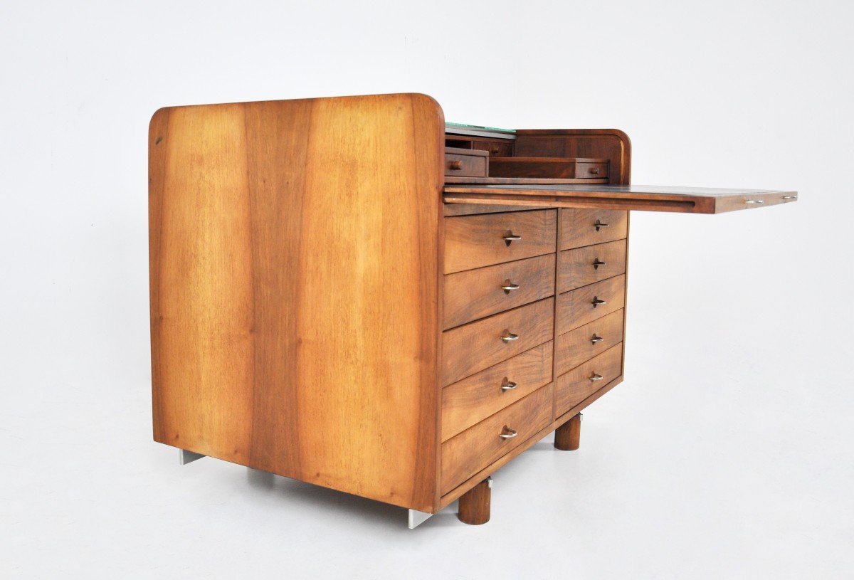 “804” Rolling Top Desk By Gianfranco Frattini For Bernini, 1960s-photo-1