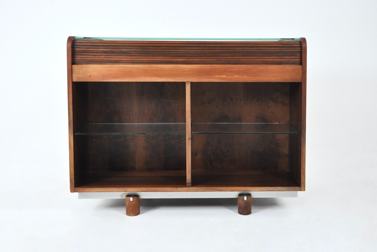 “804” Rolling Top Desk By Gianfranco Frattini For Bernini, 1960s-photo-4