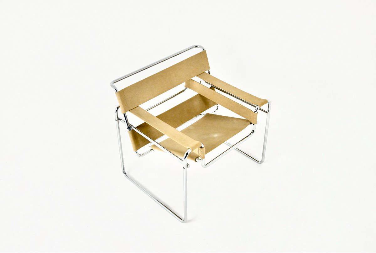 Fauteuil « Wassily » Par Marcel Breuer Pour Gavina, 1970s-photo-1