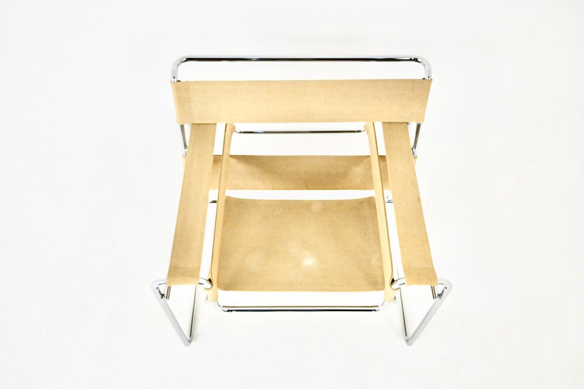 Fauteuil « Wassily » Par Marcel Breuer Pour Gavina, 1970s-photo-2