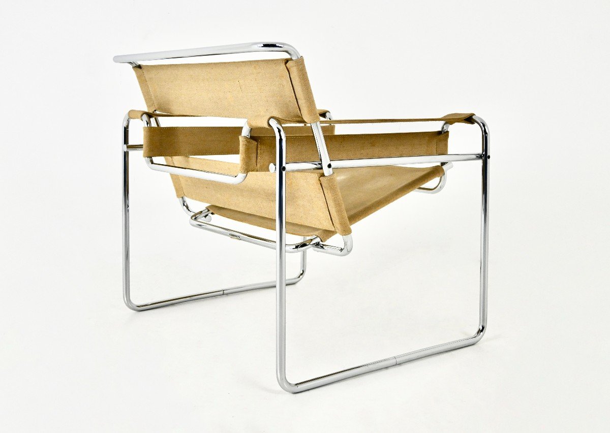 Fauteuil « Wassily » Par Marcel Breuer Pour Gavina, 1970s-photo-4