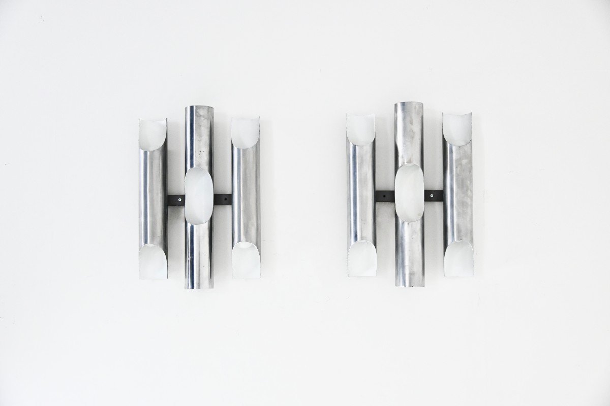 Pair Of Fuga Sconces By Maija Liisa Komulainen For Raak, 1970s-photo-3