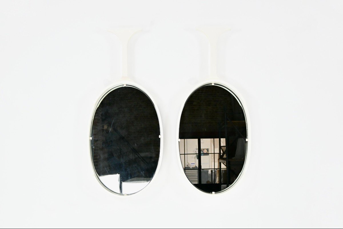 Pair Of Italian Mirrors, 1970s-photo-3