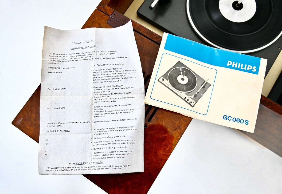 Lecteur De Disques Stéréo Playbox De Philips Et Medea, 1974-photo-5