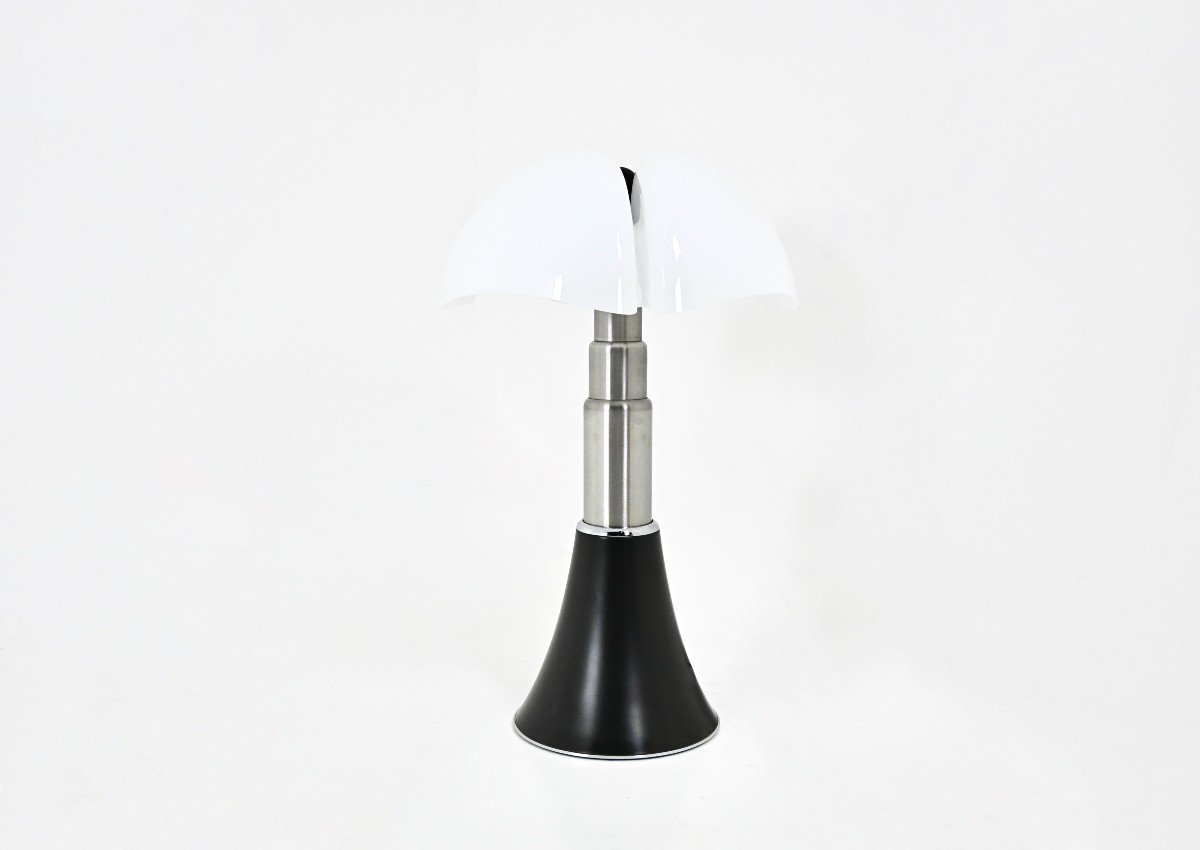 Lampe Pipistrello Noire De Gae Aulenti Pour Martinelli Luce, Années 1960-photo-3