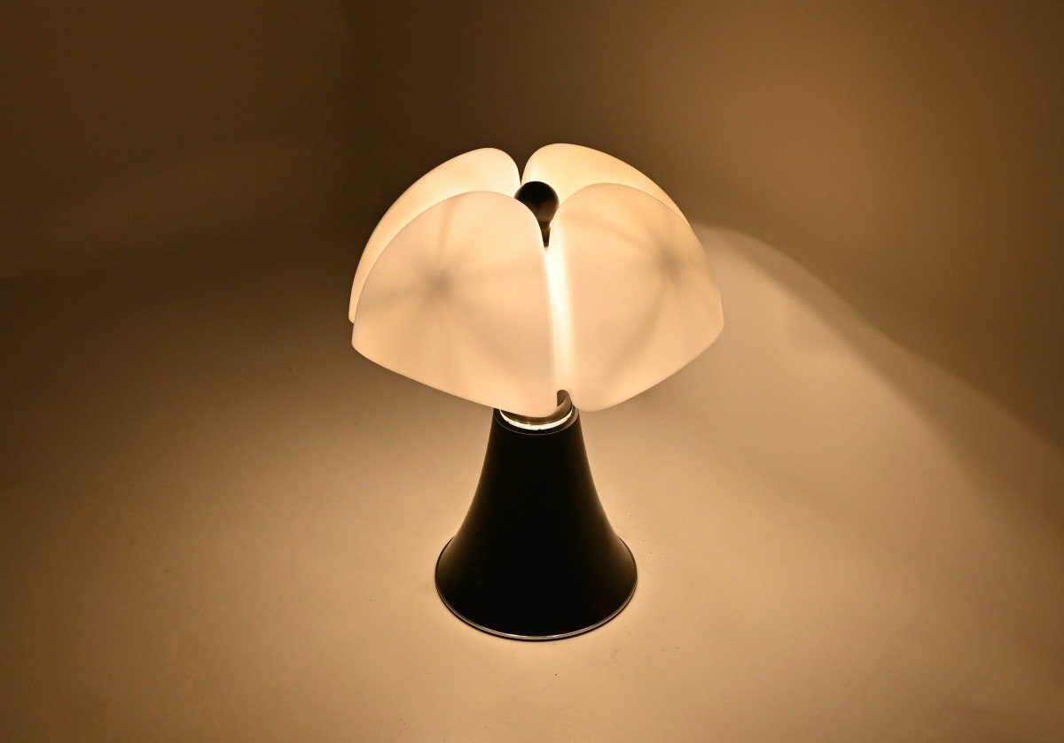 Lampe Pipistrello Noire De Gae Aulenti Pour Martinelli Luce, Années 1960-photo-2