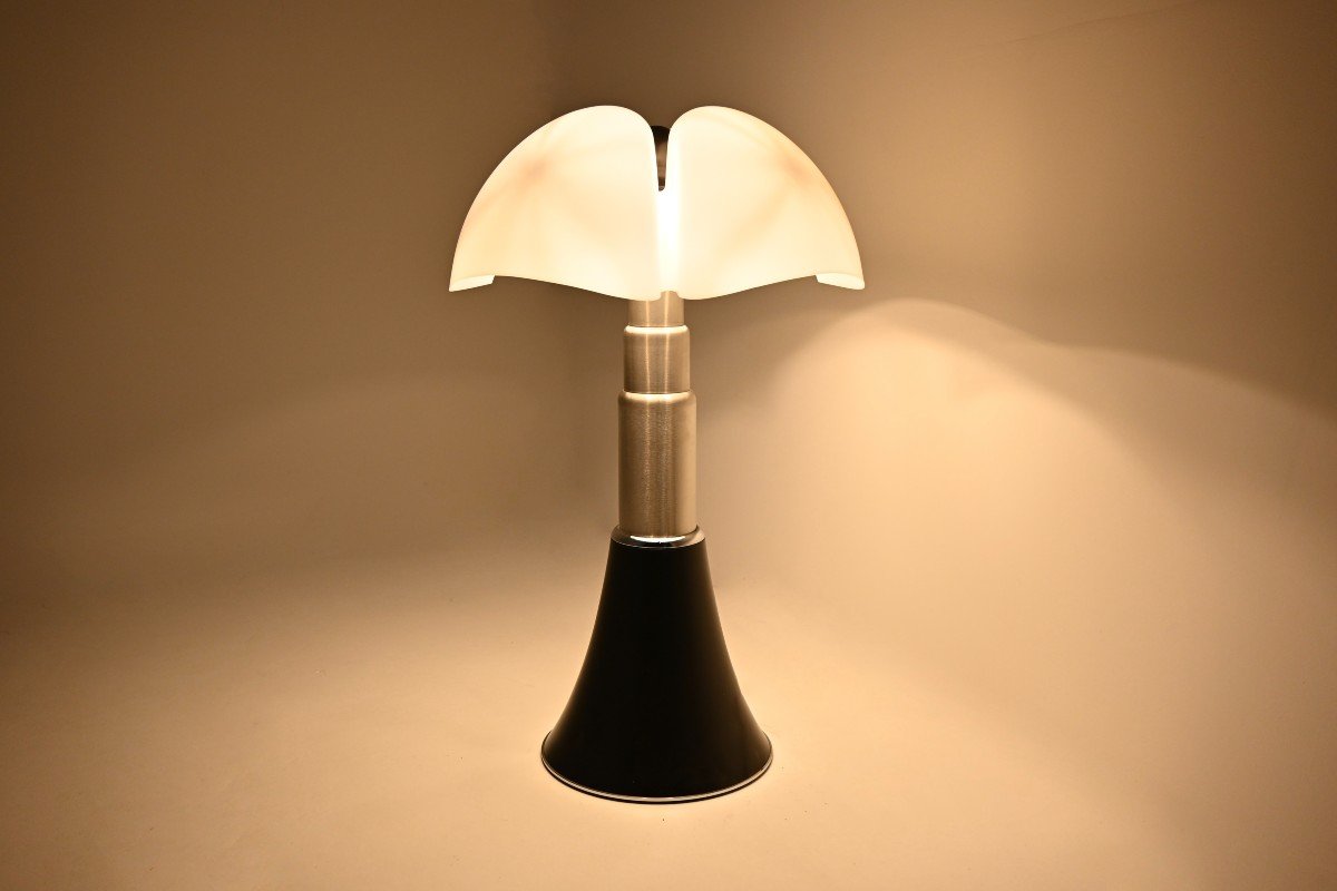 Lampe Pipistrello Noire De Gae Aulenti Pour Martinelli Luce, Années 1960-photo-5