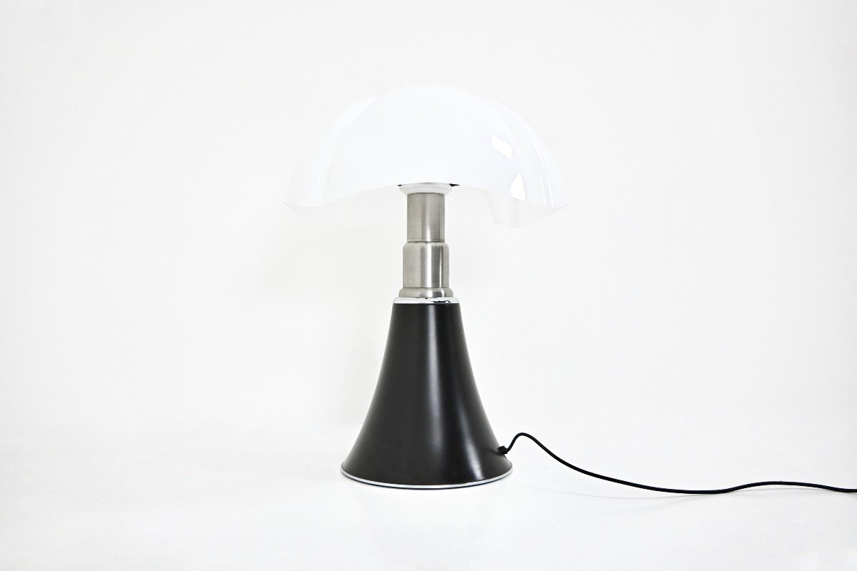 Lampe Pipistrello Noire De Gae Aulenti Pour Martinelli Luce, Années 1960-photo-7