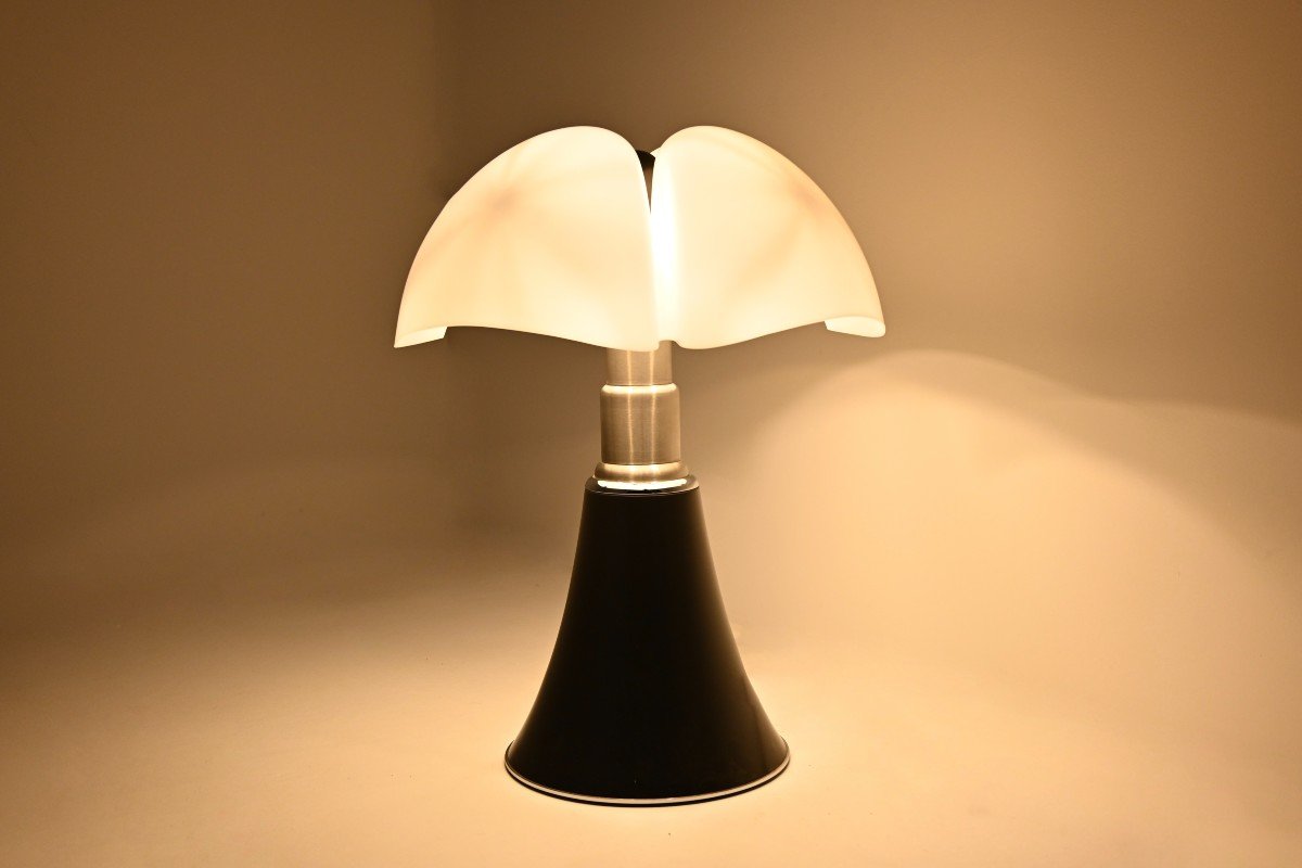 Lampe Pipistrello Noire De Gae Aulenti Pour Martinelli Luce, Années 1960