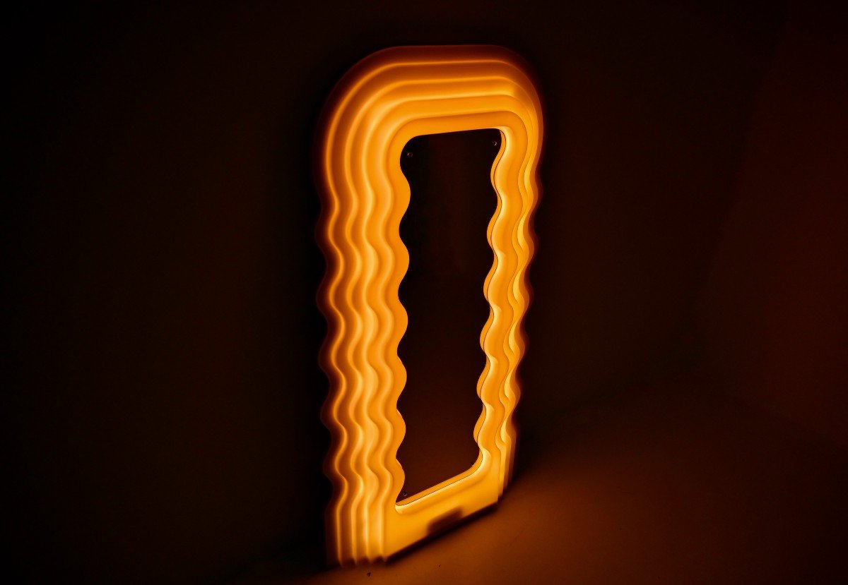 “ultrafragola” Mirror By Ettore Sottsass For Poltronova, 1970s, 1st Edition-photo-3