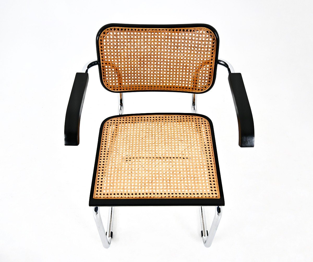 Set Of 6 B32 Style Dining Chairs By Marcel Breuer-photo-5