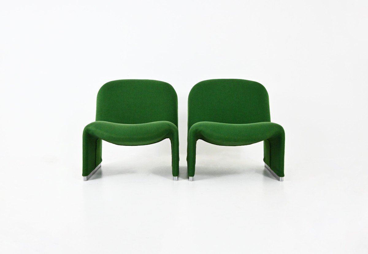 Set Of 2 Alky Armchairs By Giancarlo Piretti For Anonima Castelli, 1970s-photo-2