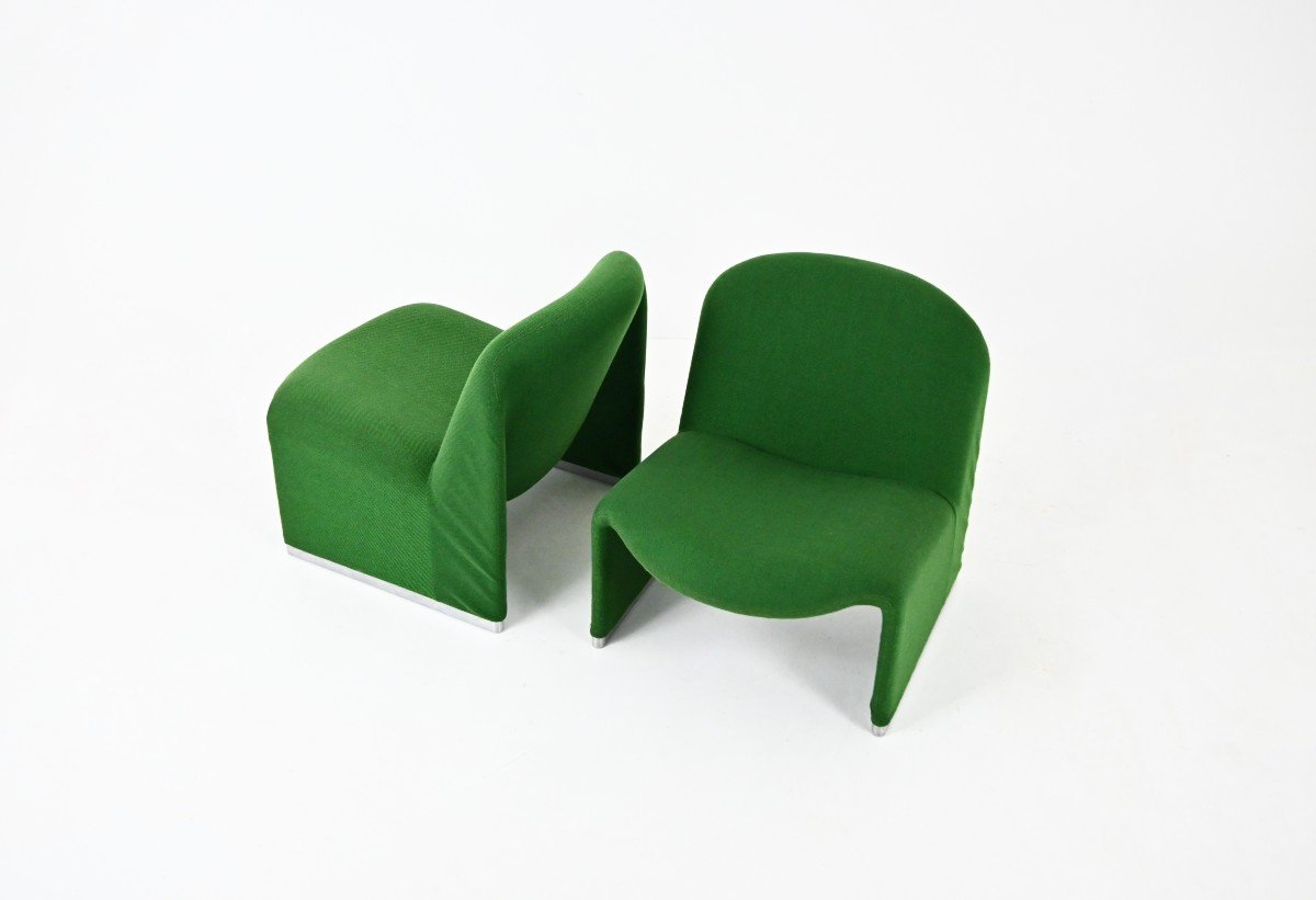 Set Of 2 Alky Armchairs By Giancarlo Piretti For Anonima Castelli, 1970s-photo-1