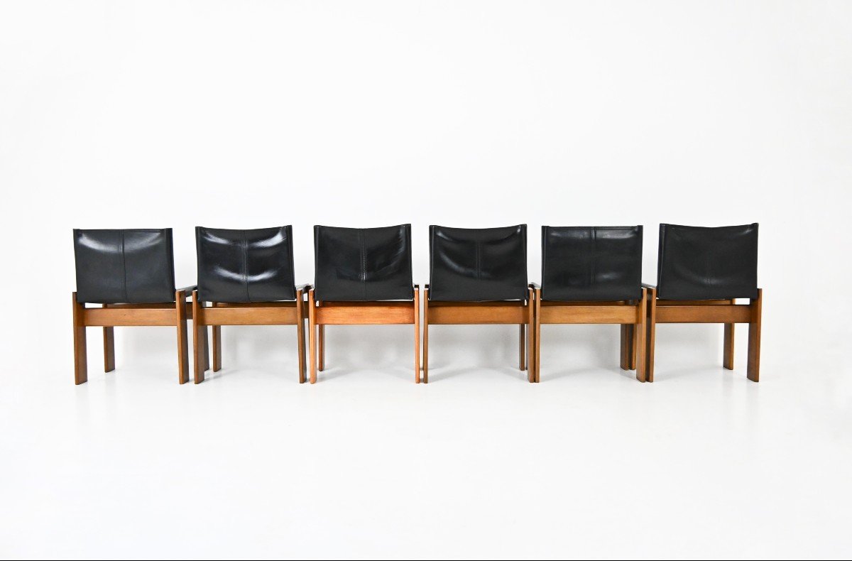 Ensemble De 6 Chaises  Monk Par Afra & Tobia Scarpa Pour Molteni, 1970-photo-5