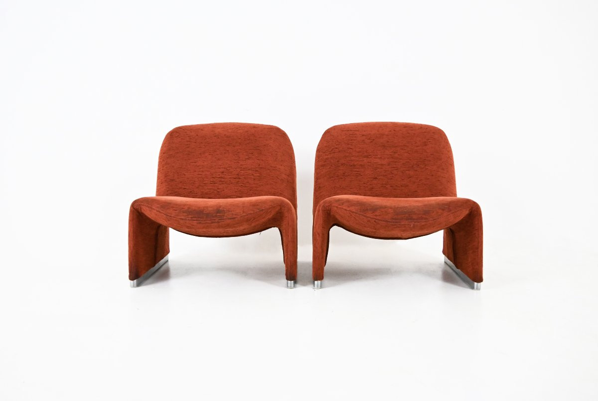 Set Of 2 Alky Armchairs By Giancarlo Piretti For Anonima Castelli, 1970s-photo-2