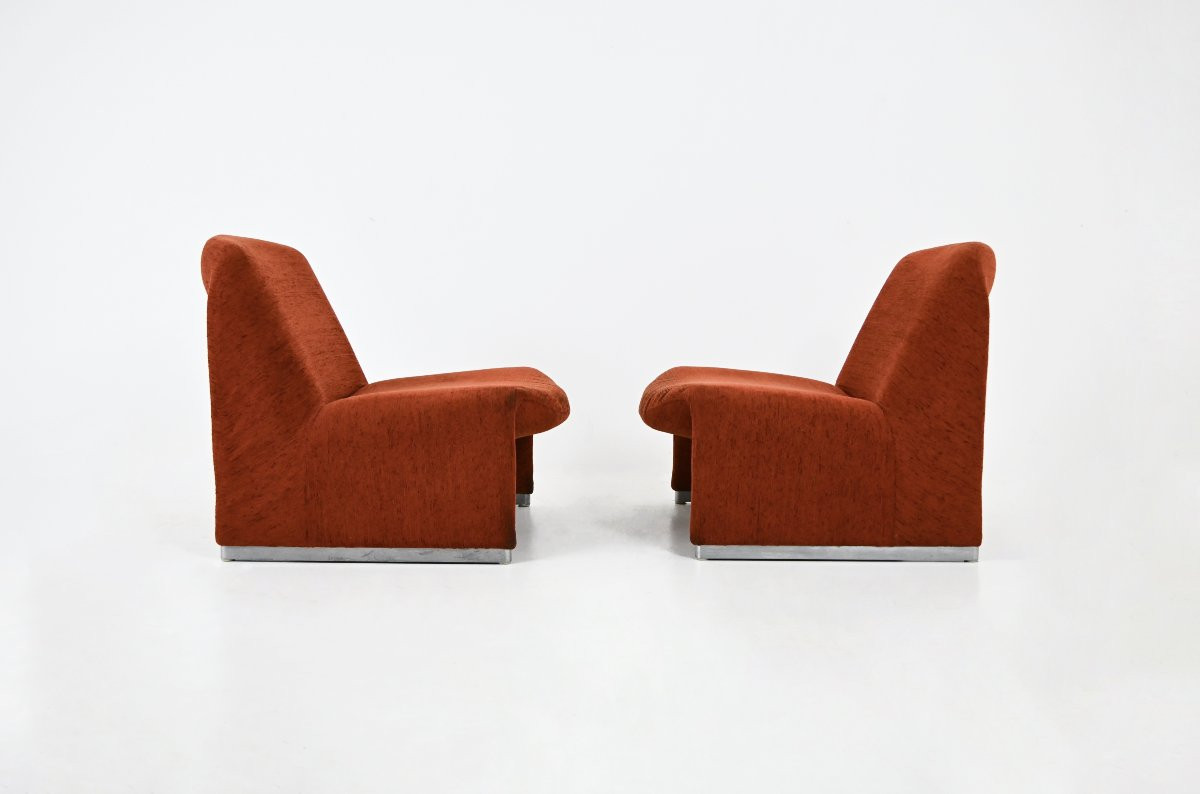 Set Of 2 Alky Armchairs By Giancarlo Piretti For Anonima Castelli, 1970s-photo-4