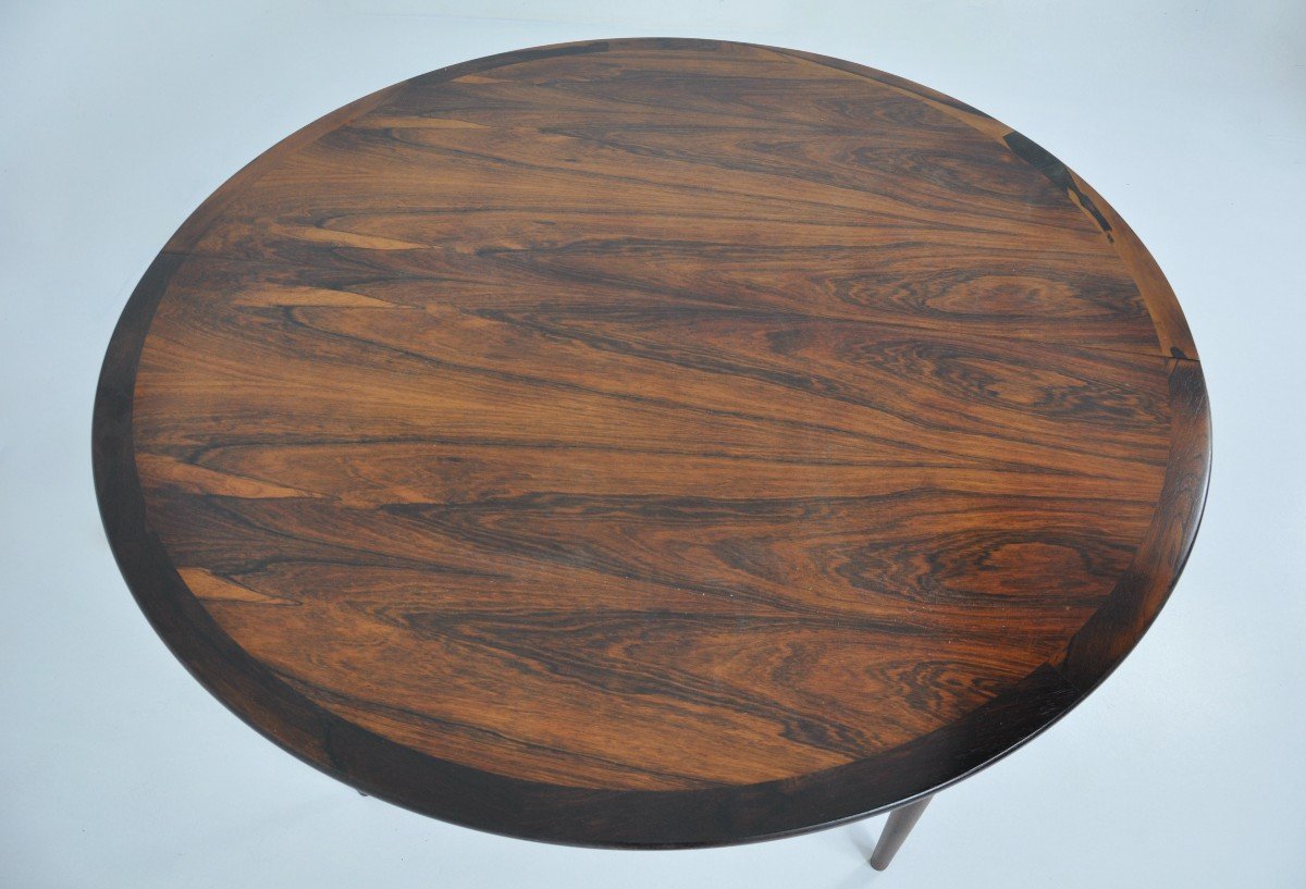 Round Dining Table From Grete Jalk For Cj Rosengaarden, 1960s-photo-2