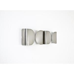 Pair Of Foglio Chrome Wall Lights By Tobia & Afra Scarpa For Flos, 1960s