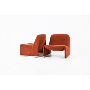 Set Of 2 Alky Armchairs By Giancarlo Piretti For Anonima Castelli, 1970s