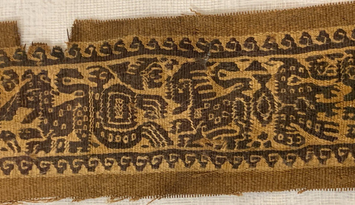 Superb Egyptian Coptic Textile  2nd - 5th Cty Ad,  Animals & Characters-photo-3