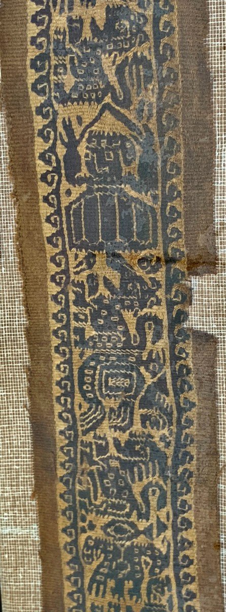 Superb Egyptian Coptic Textile  2nd - 5th Cty Ad,  Animals & Characters-photo-8