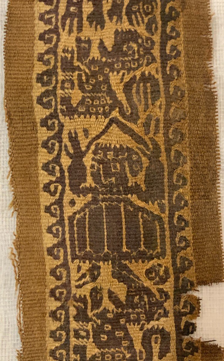 Superb Egyptian Coptic Textile  2nd - 5th Cty Ad,  Animals & Characters