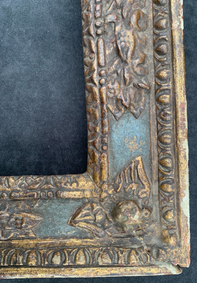 Italy 17th Century Rare And Curiosity Frame In Cartapesta / Papier Mâché, -photo-4