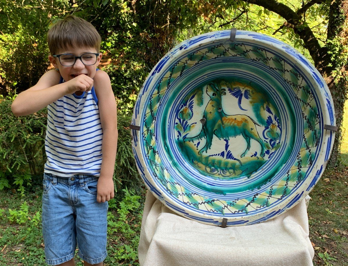 Very (very!) Large Lebrillo Dish, Seville Region, Andalusia Spain Early 19th Century