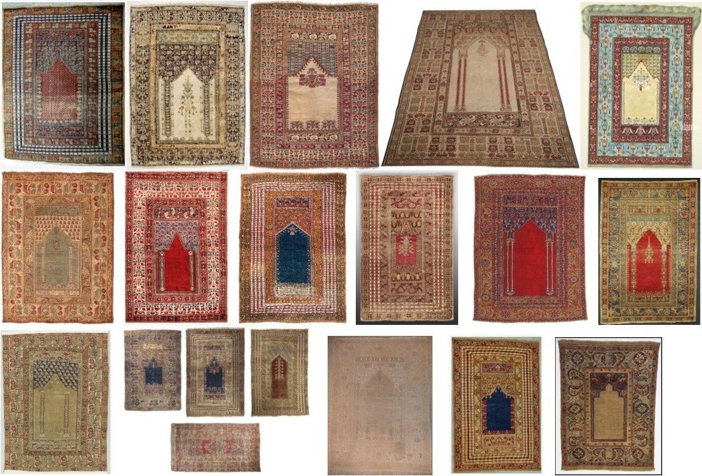 Vers 1840, superbe tapis de prière GHIORDES, Anatolye Turquie-photo-7